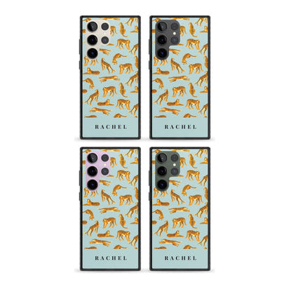 Personalised Turquoise Tiger Pattern