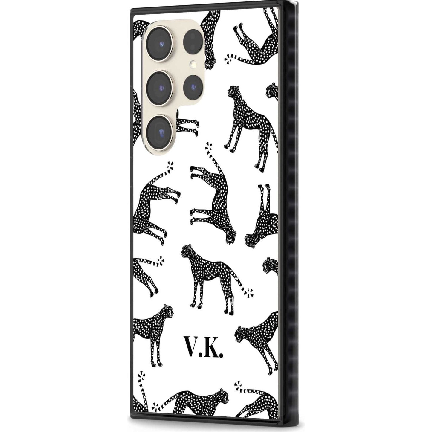Personalised Black & White Cheetah Pattern