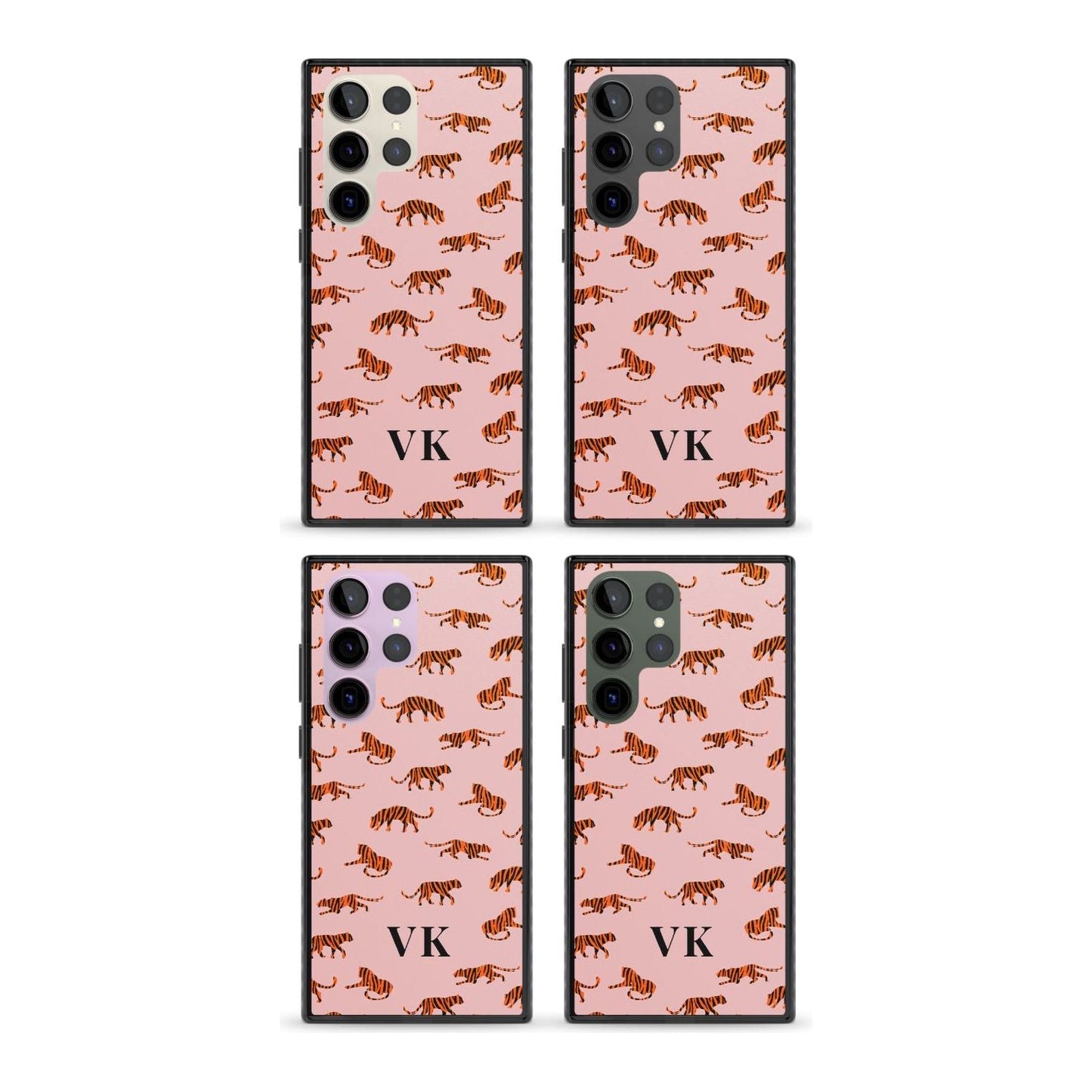 Personalised Pink Safari Tiger Pattern
