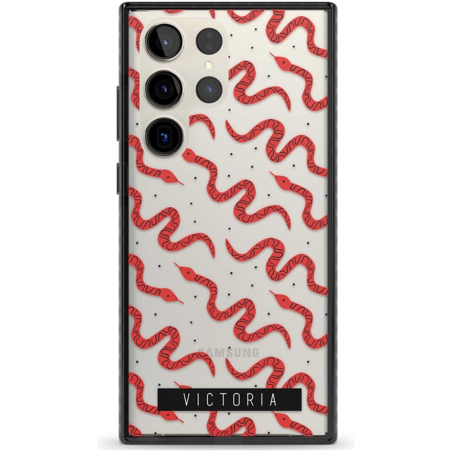 Personalised Red Snake Pattern