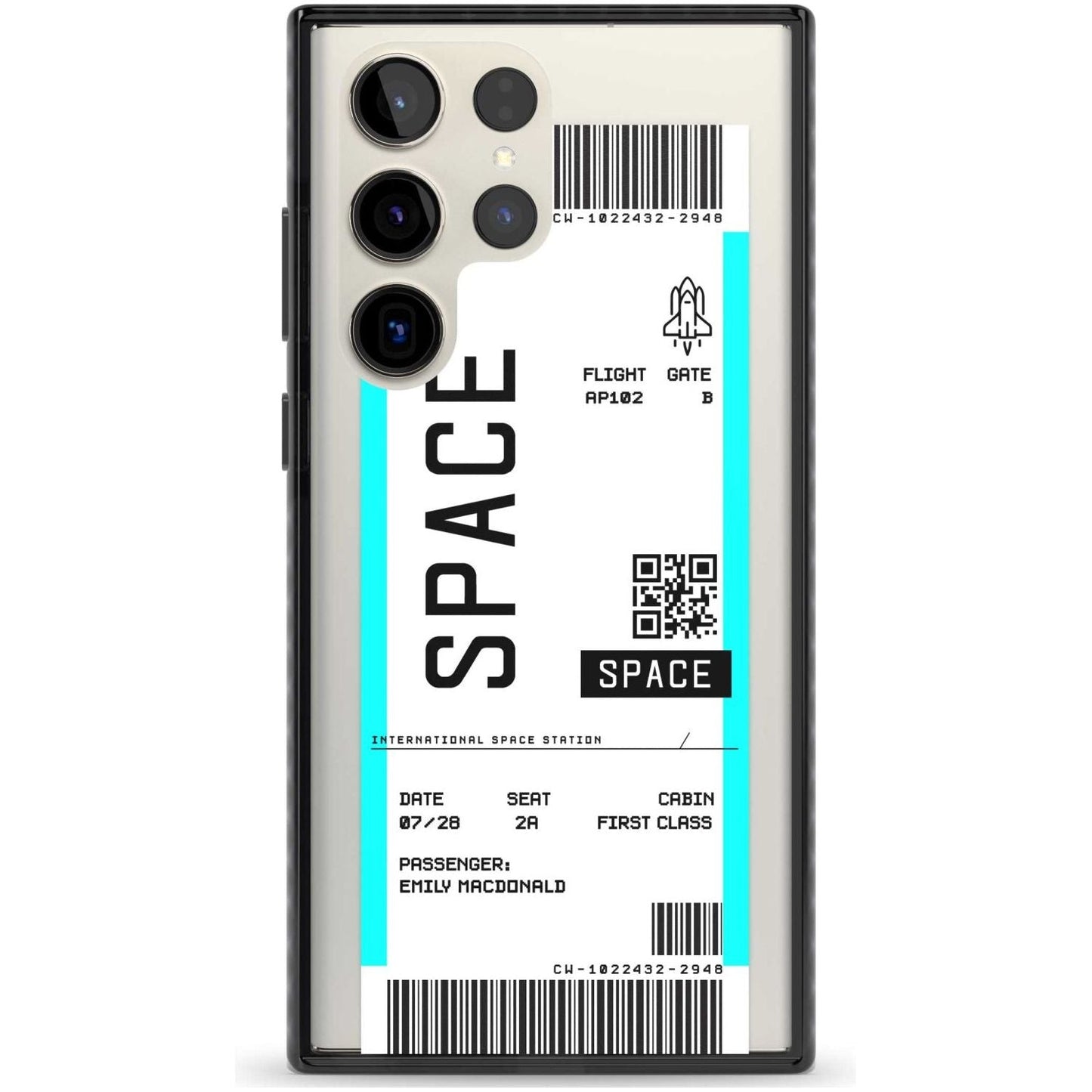 Personalised Space Travel Ticket