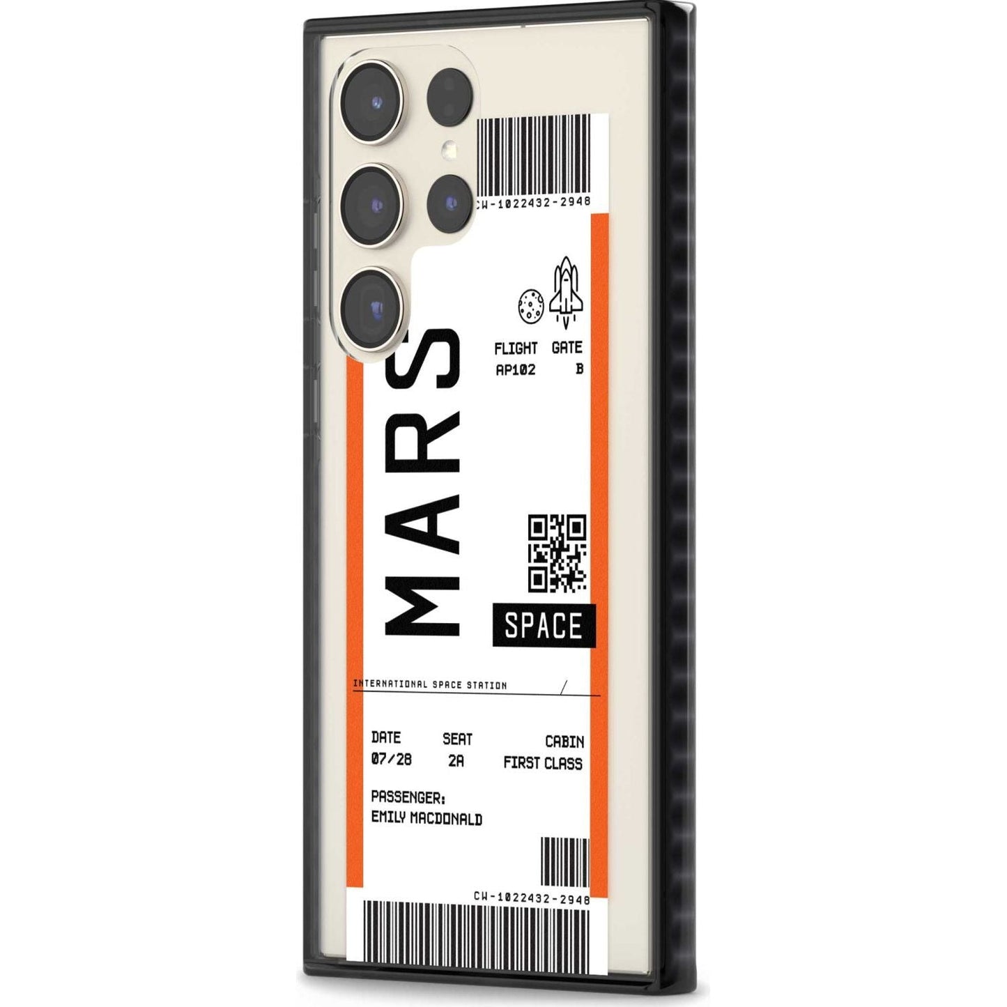 Personalised Mars Travel Ticket