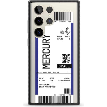 Personalised Mercury Travel Ticket