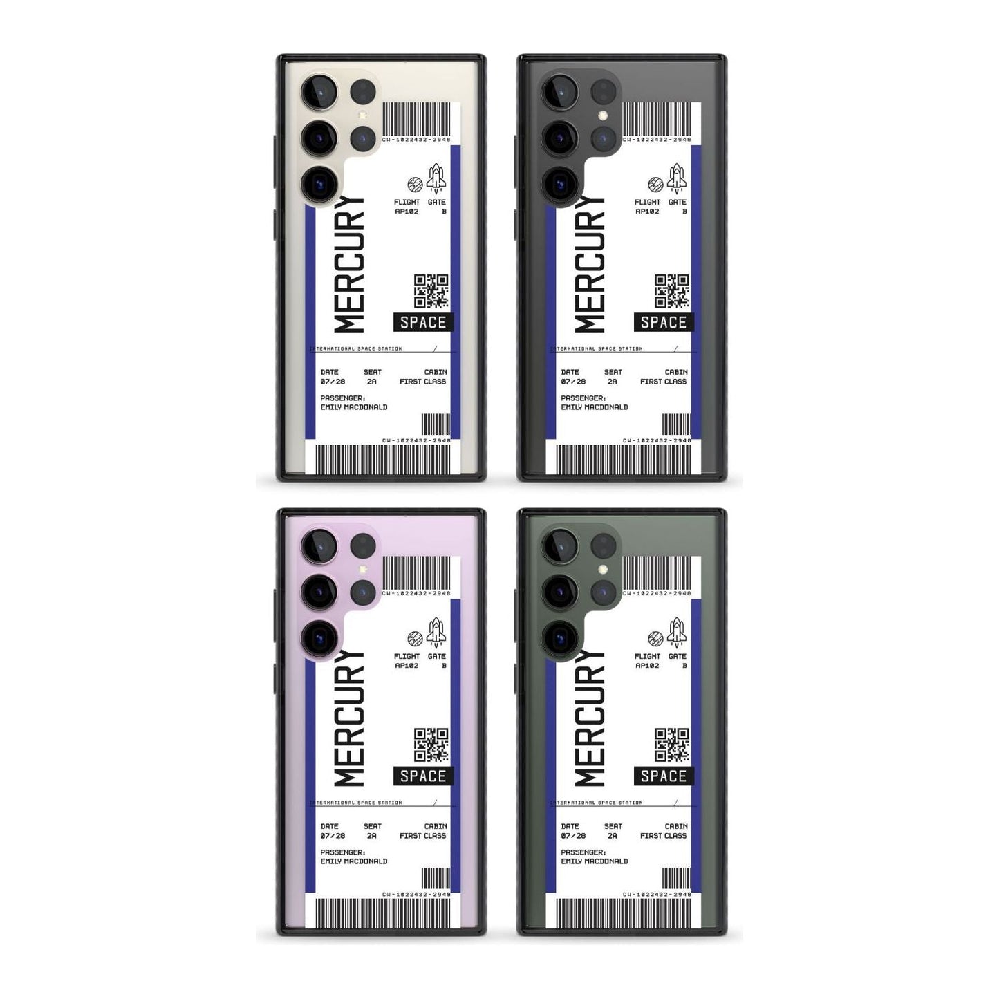 Personalised Mercury Travel Ticket