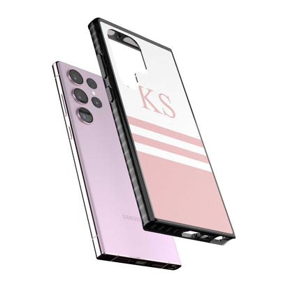 Personalised Pink Stripes & Initials