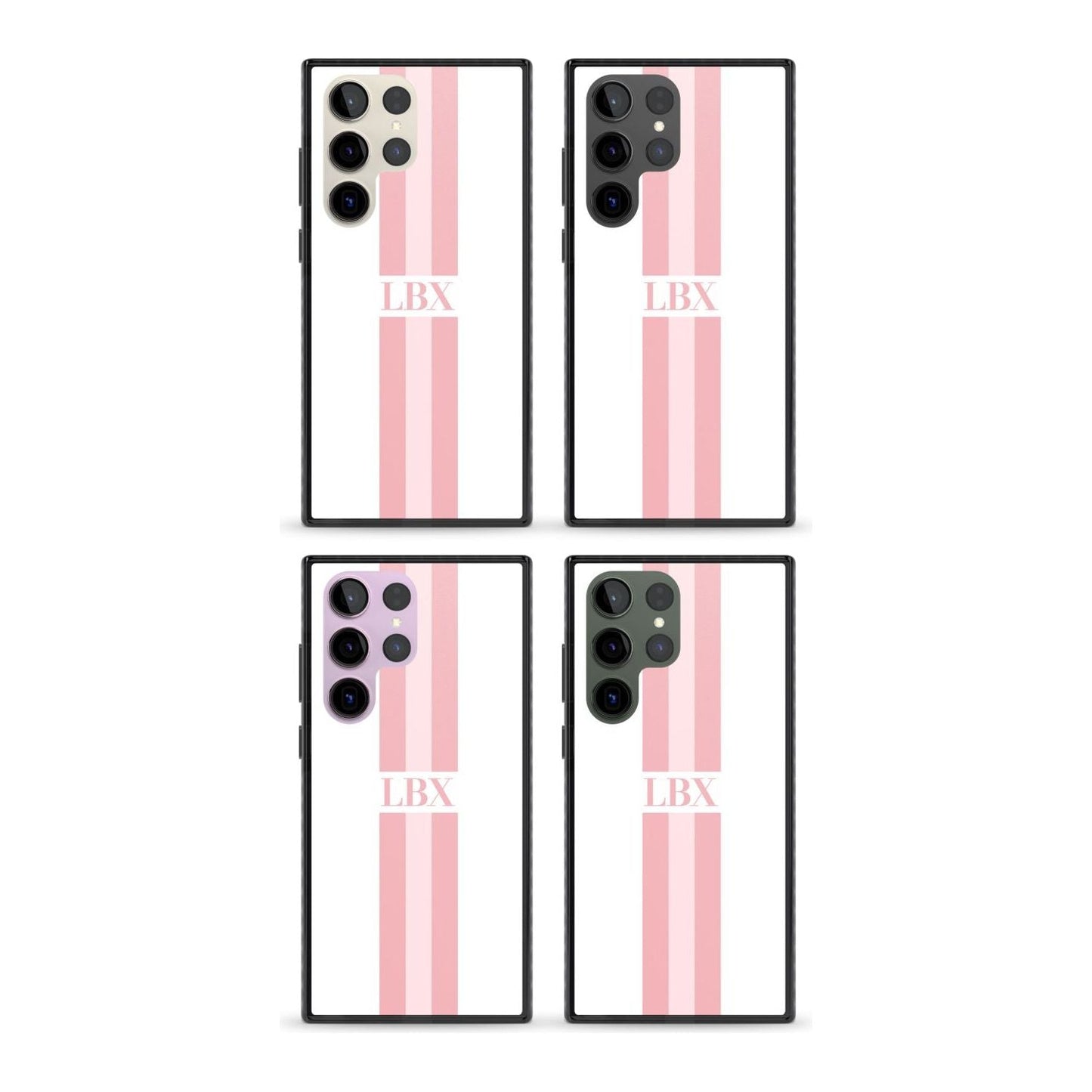 Personalised Minimal Pink Stripe