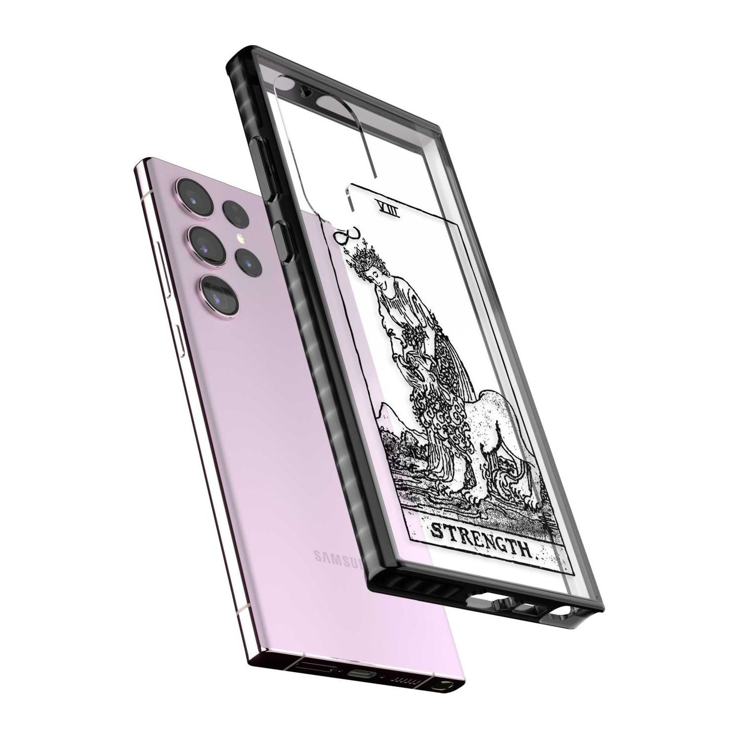 Personalisierte Stärke-Tarotkarte (Transparent)