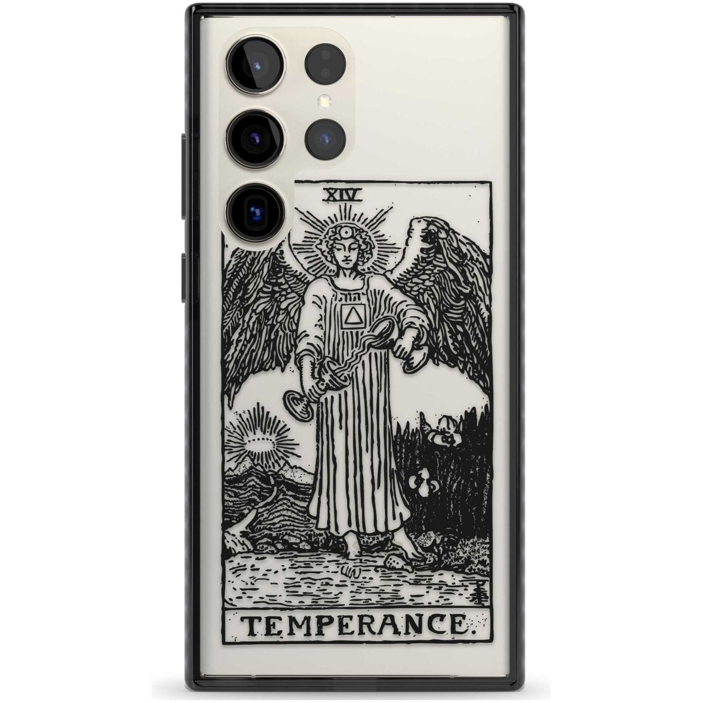 Personalisierte Temperanz-Tarotkarte (Transparent)