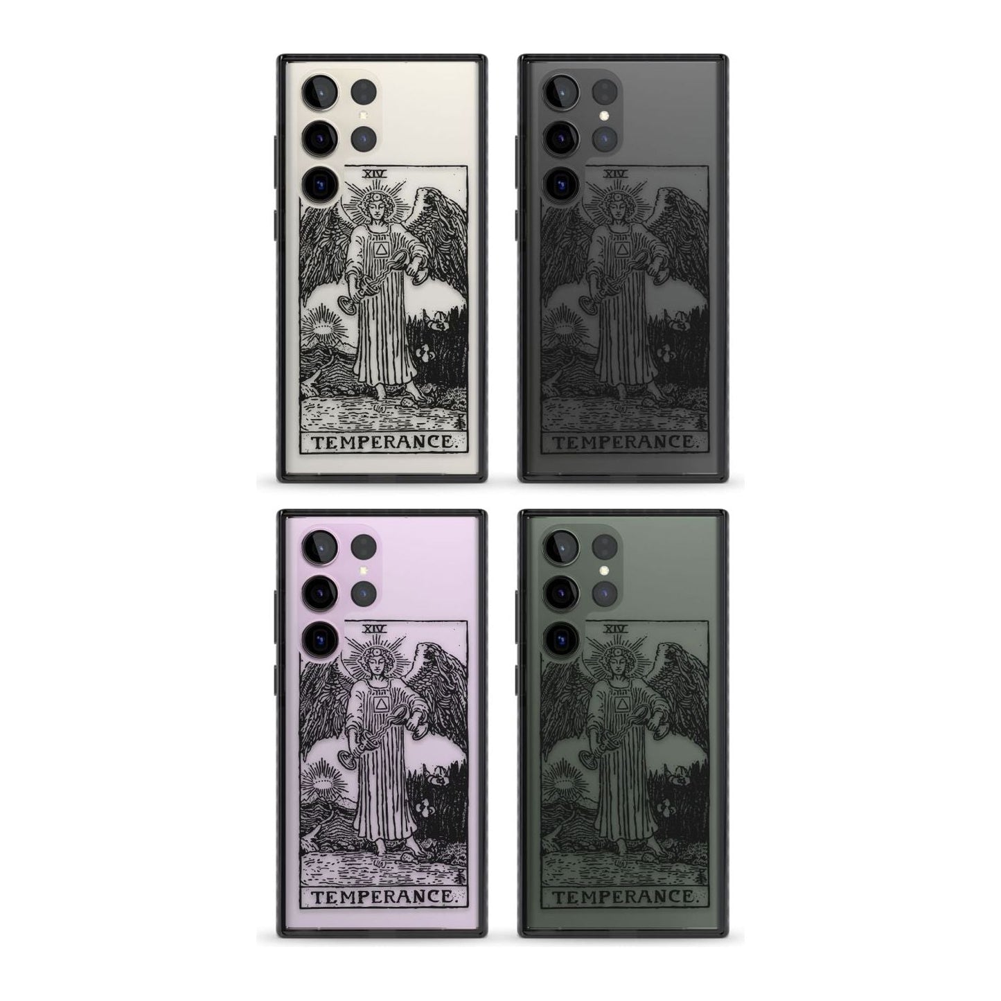 Personalisierte Temperanz-Tarotkarte (Transparent)