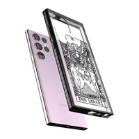 Personalisierte Tarotkarte „Die Liebenden“ (Transparent)