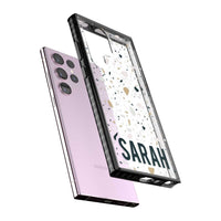 Personalised Terrazzo Blue, Pink, Brown