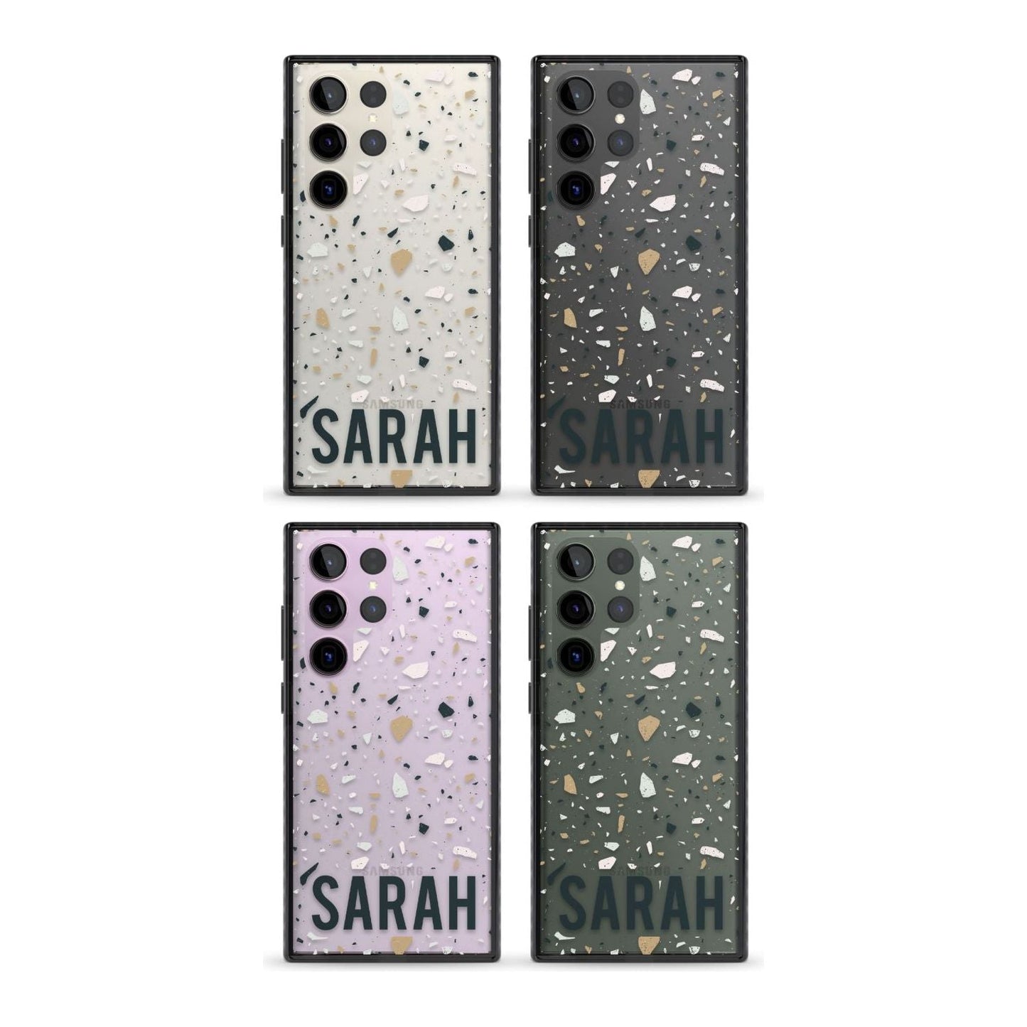 Personalised Terrazzo Blue, Pink, Brown