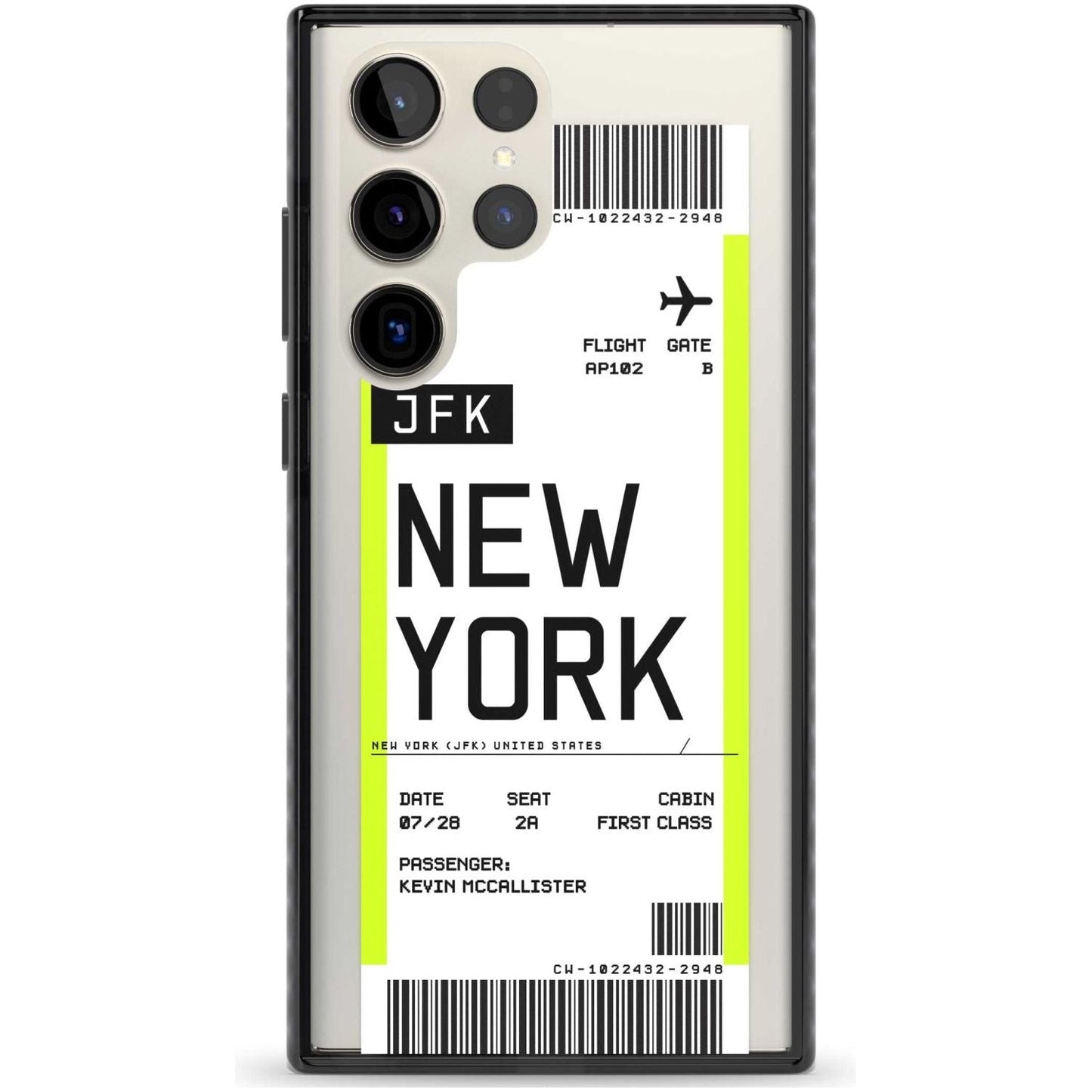 Personalised New York Boarding Pass