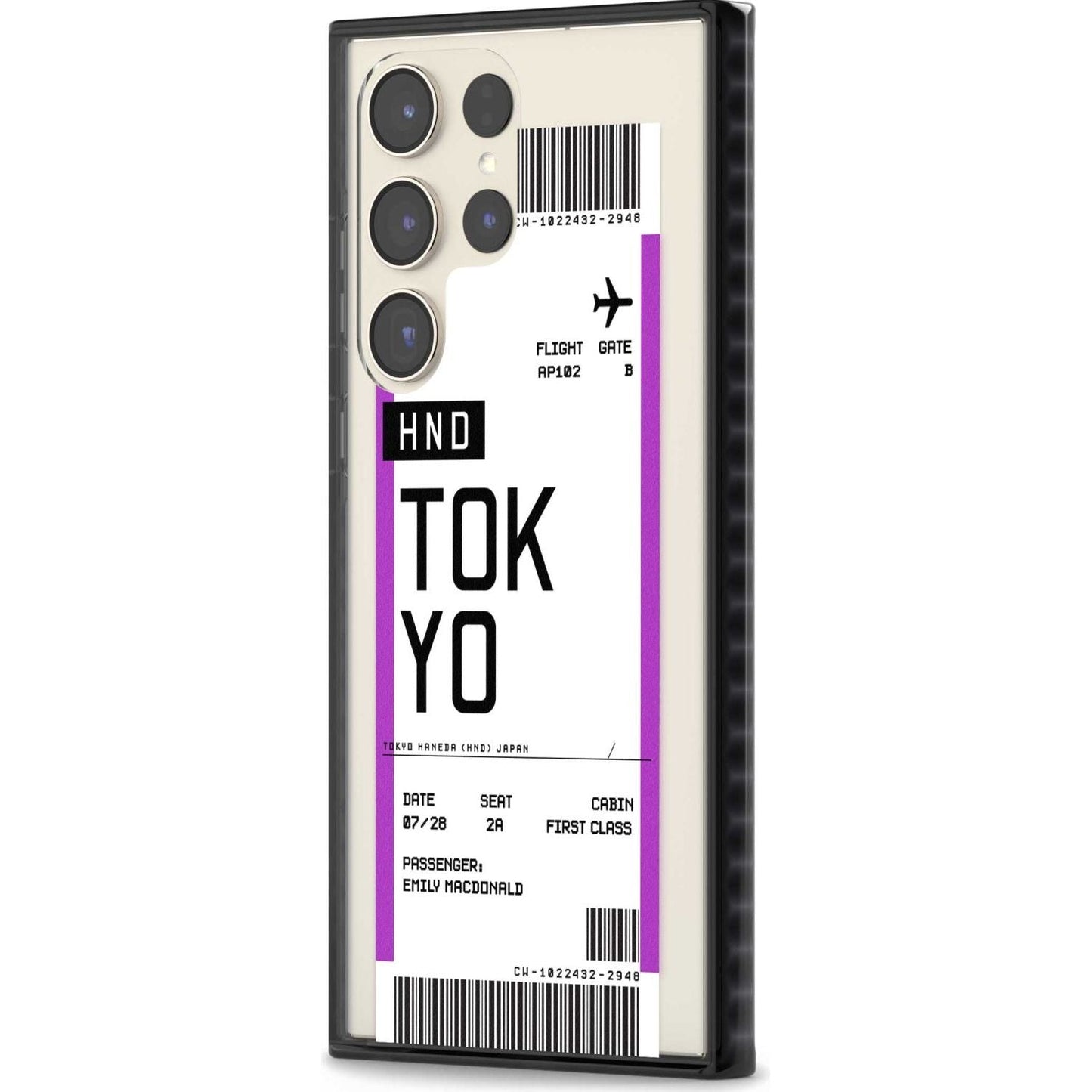 Personalised Tokyo Boarding Pass