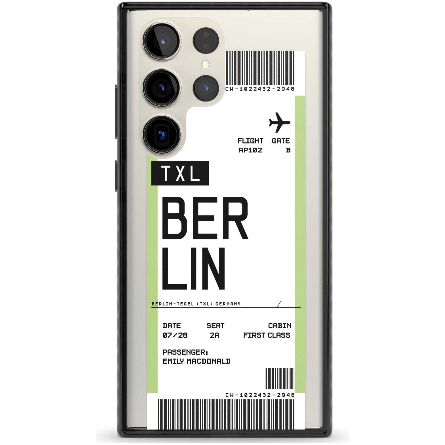 Personalised Berlin Boarding Pass