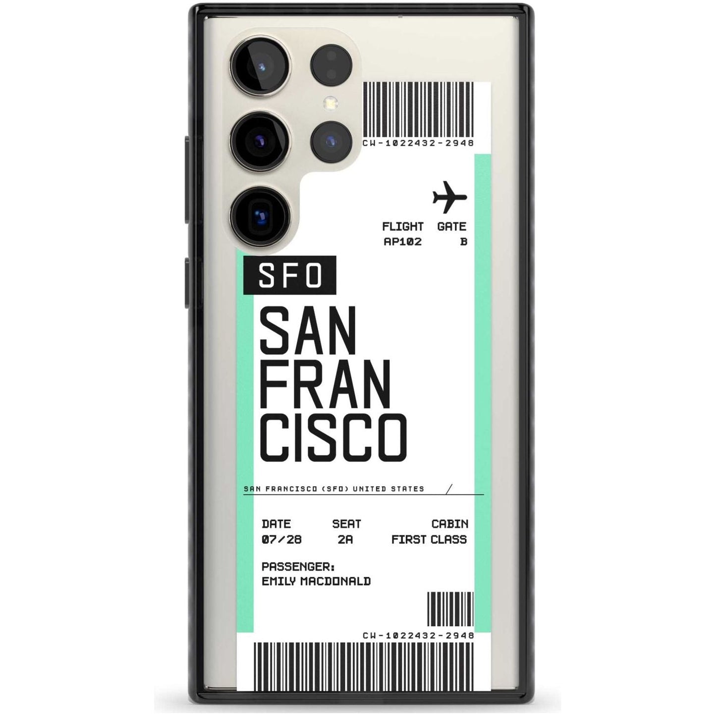 Personalised San Francisco Boarding Pass