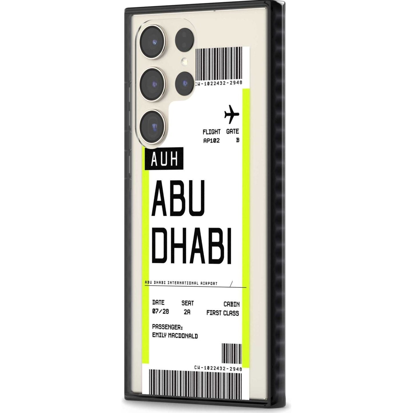 Personalised Abu Dhabi Boarding Pass