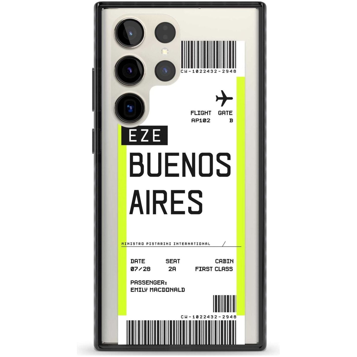 Personalised Buenos Aires Boarding Pass