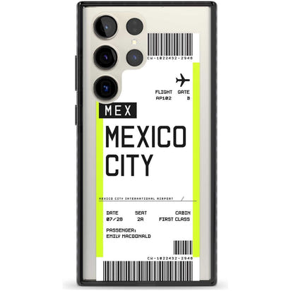 Carte d'embarquement personnalisée pour Mexico
