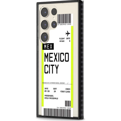 Carte d'embarquement personnalisée pour Mexico