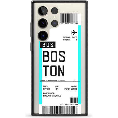 Personalised Boston Boarding Pass