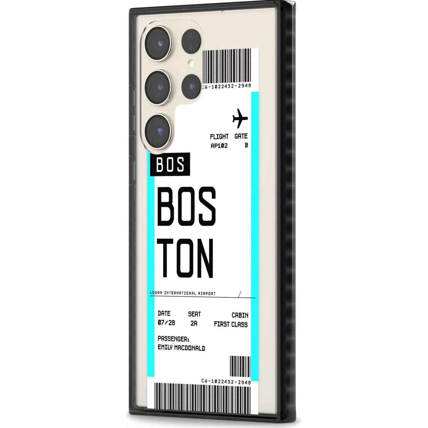 Personalised Boston Boarding Pass