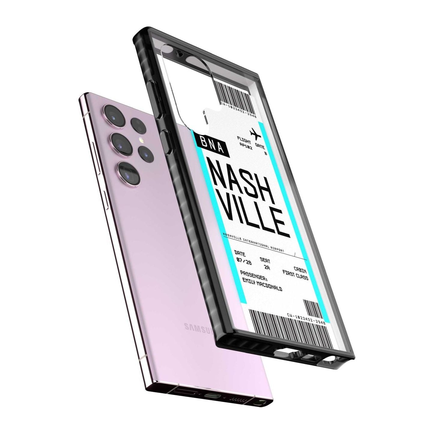 Carte d'embarquement personnalisée pour Nashville