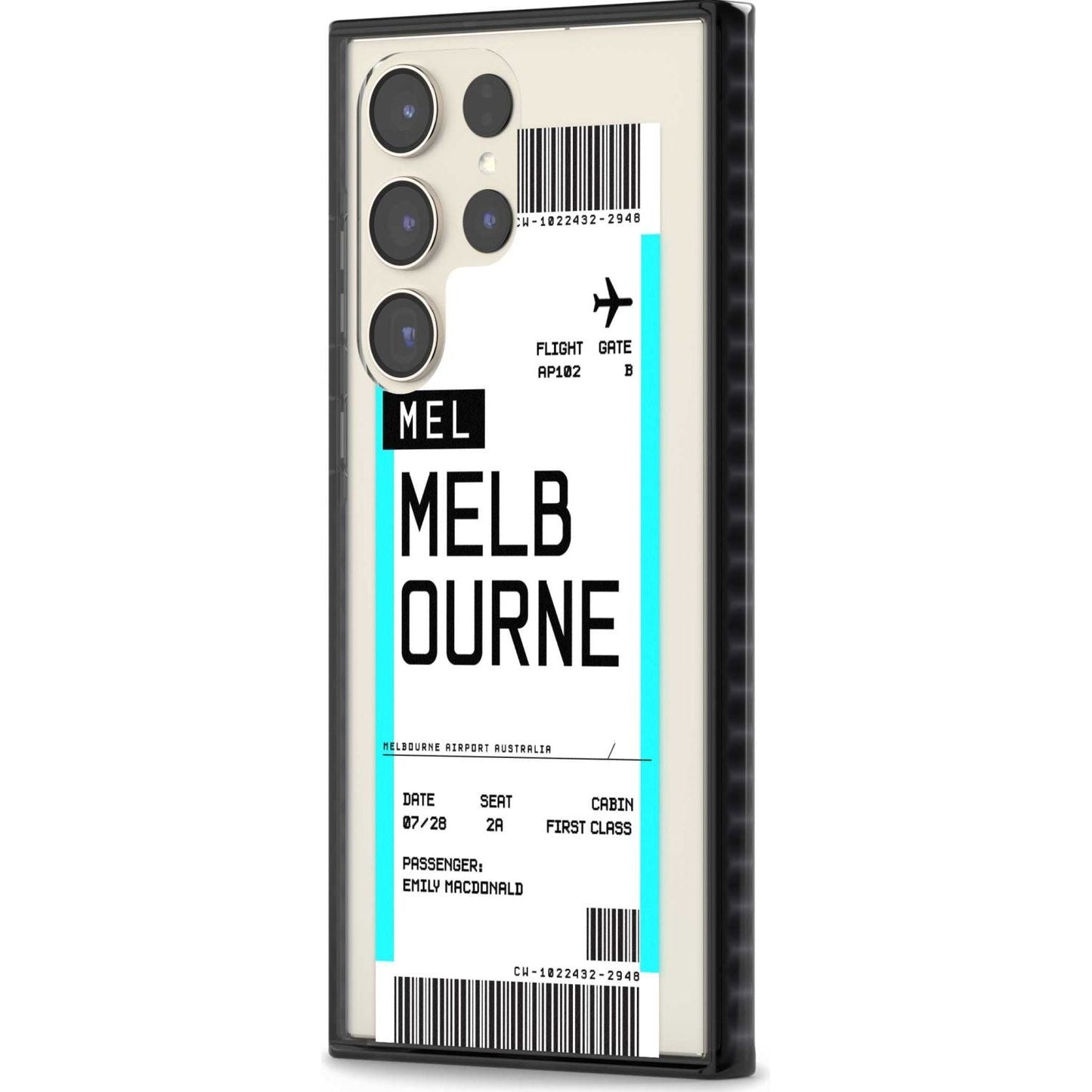 Personalised Melbourne Boarding Pass
