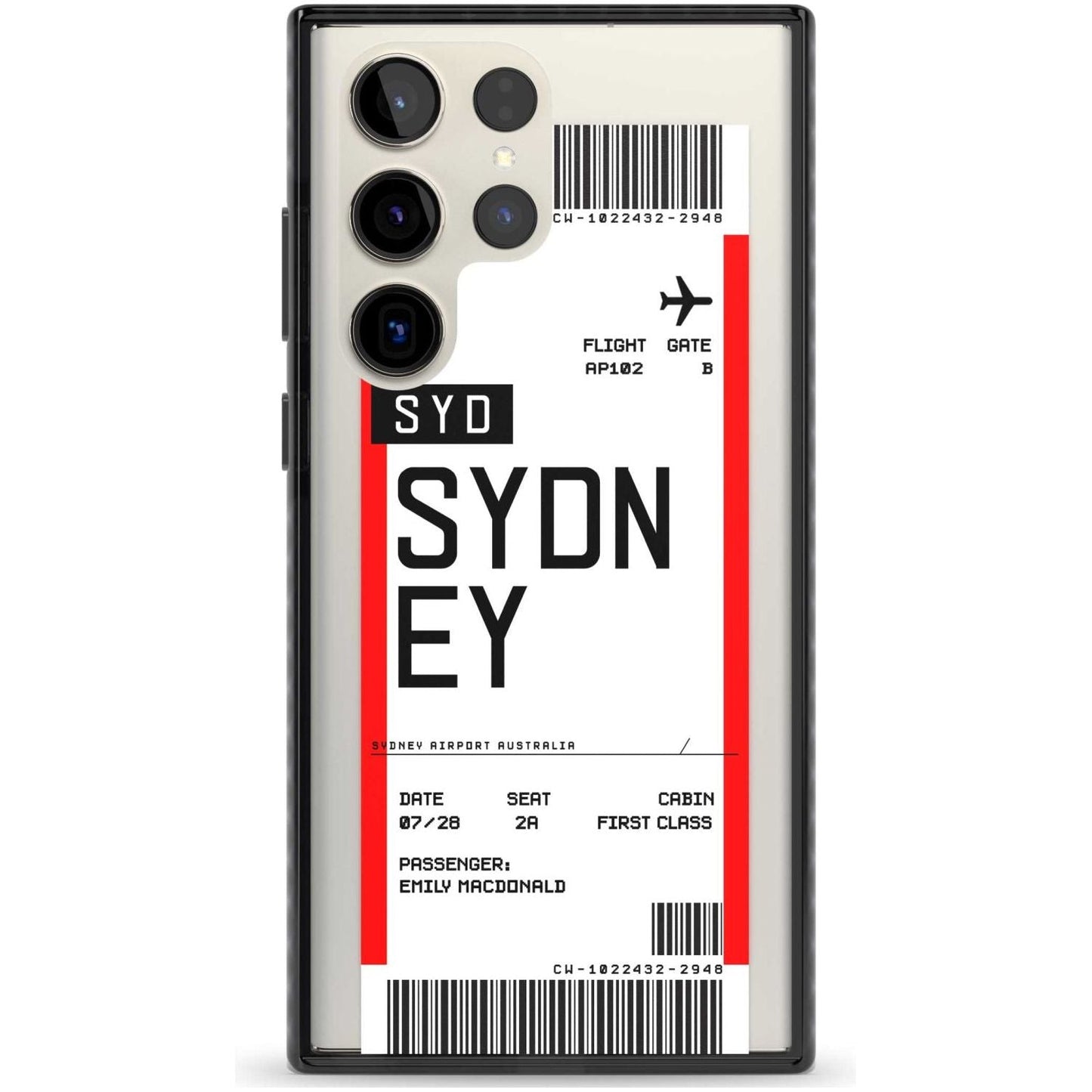 Personalised Sydney Boarding Pass