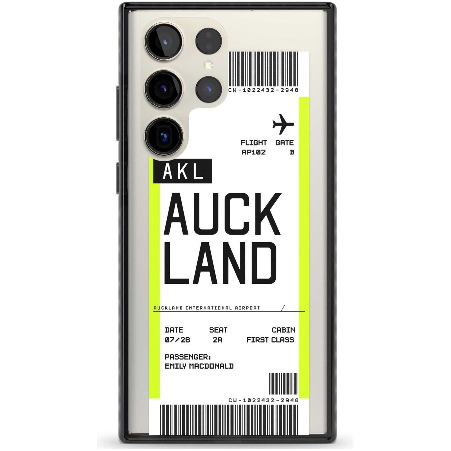 Personalised Auckland Boarding Pass