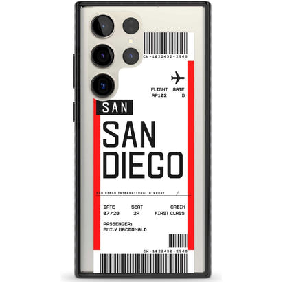 Personalised San Diego Boarding Pass