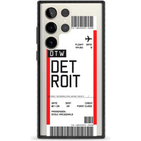 Carte d'embarquement personnalisée pour Détroit