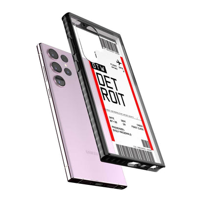 Carte d'embarquement personnalisée pour Détroit