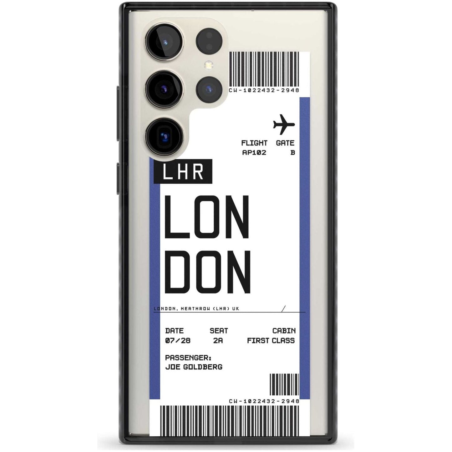 Personalised London Boarding Pass