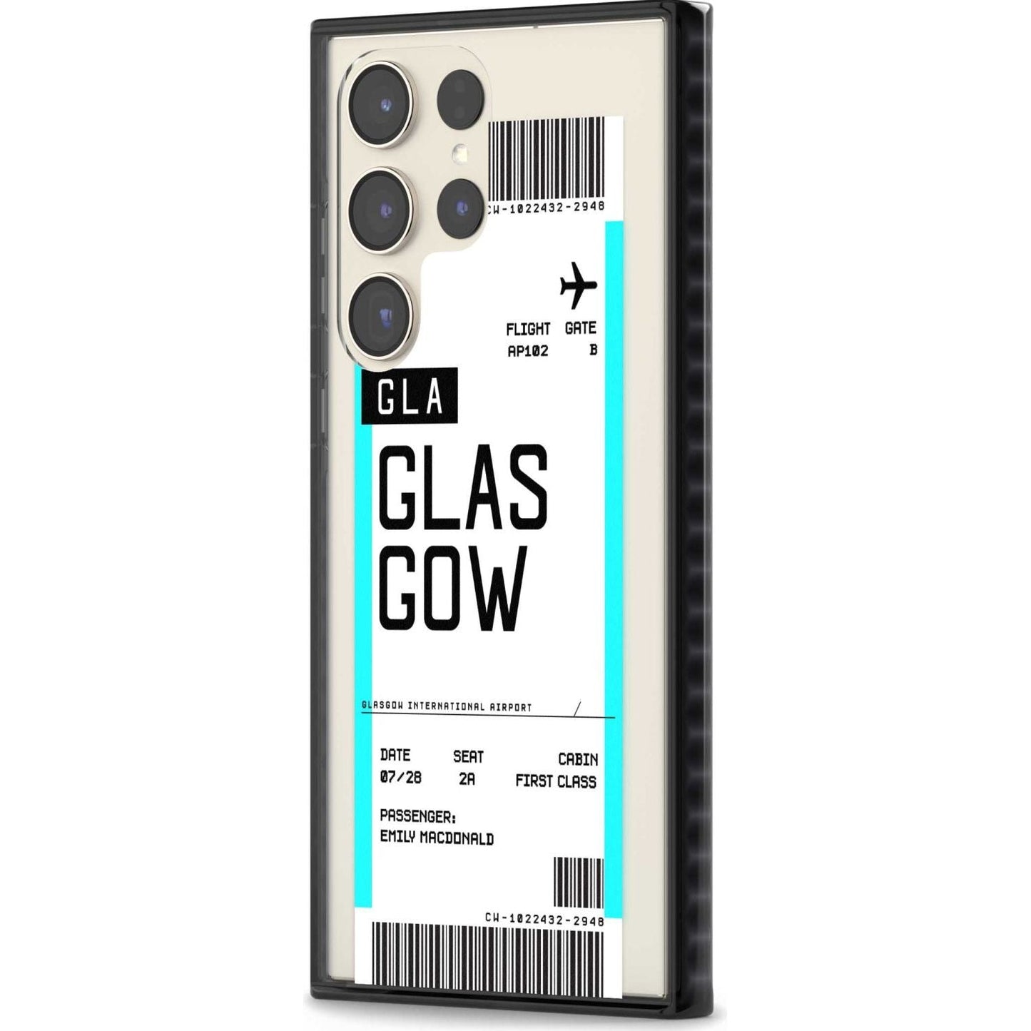 Personalised Glasgow Boarding Pass