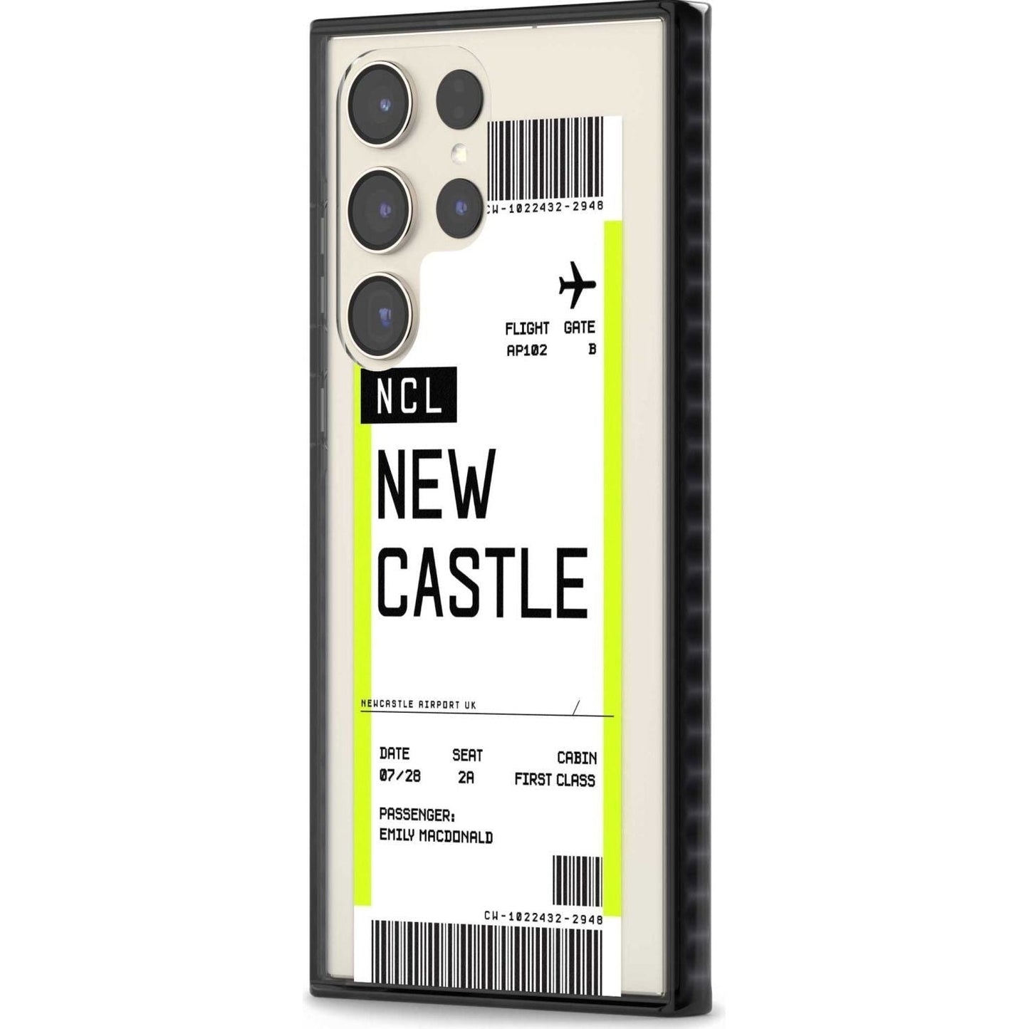 Personalised Newcastle Boarding Pass