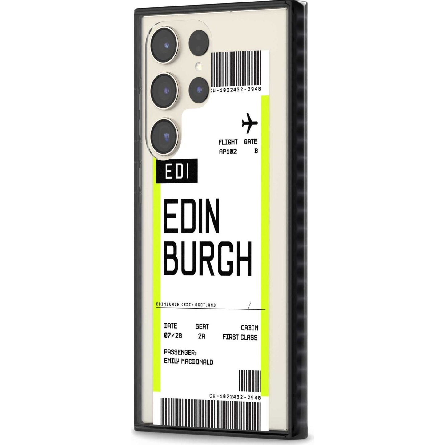 Personalised Edinburgh Boarding Pass