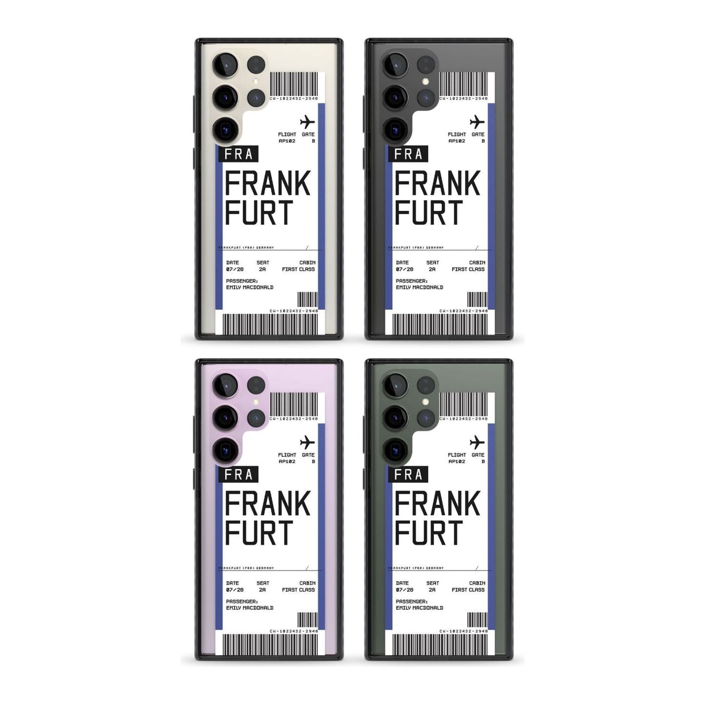 Personalised Frankfurt Boarding Pass