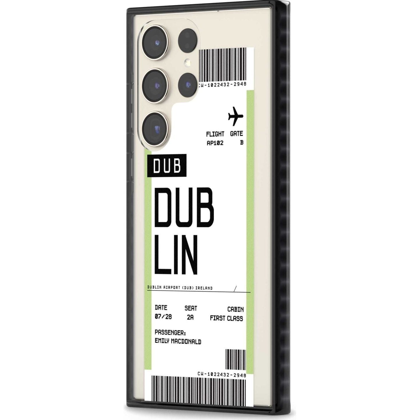 Personalised Dublin Boarding Pass
