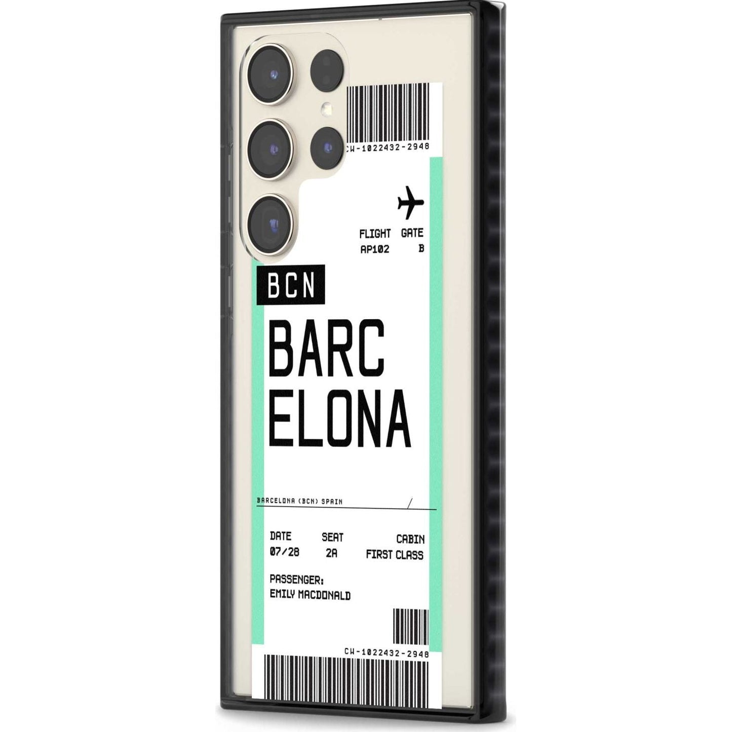 Personalised Barcelona Boarding Pass