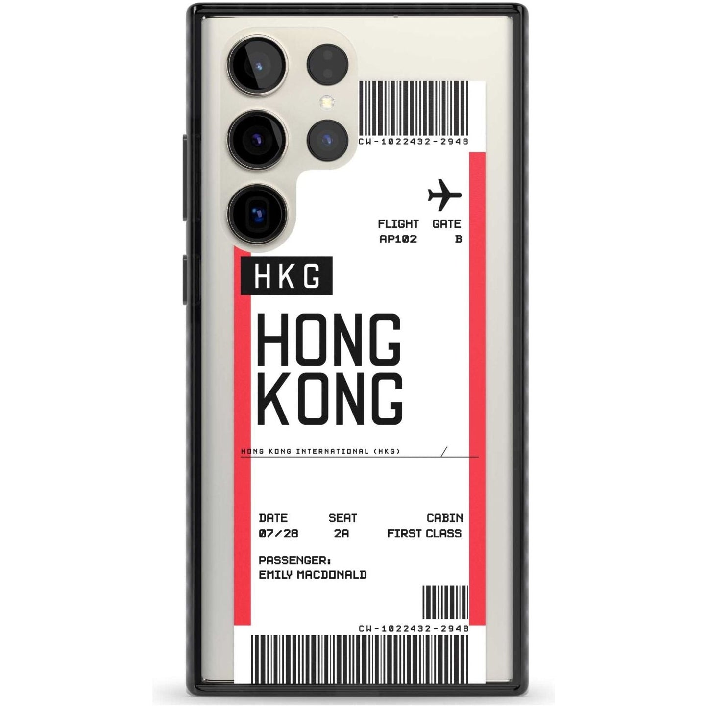 Personalised Hong Kong Boarding Pass