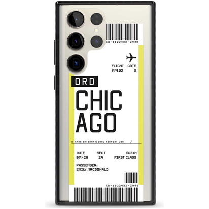 Personalised Chicago Boarding Pass