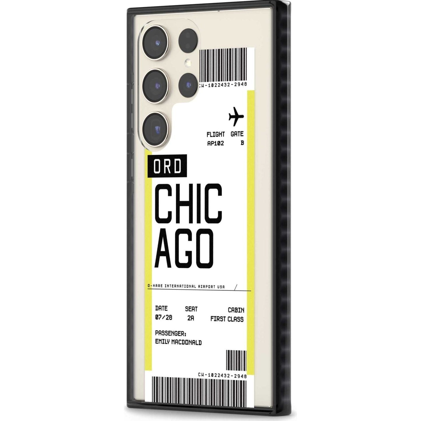Personalised Chicago Boarding Pass