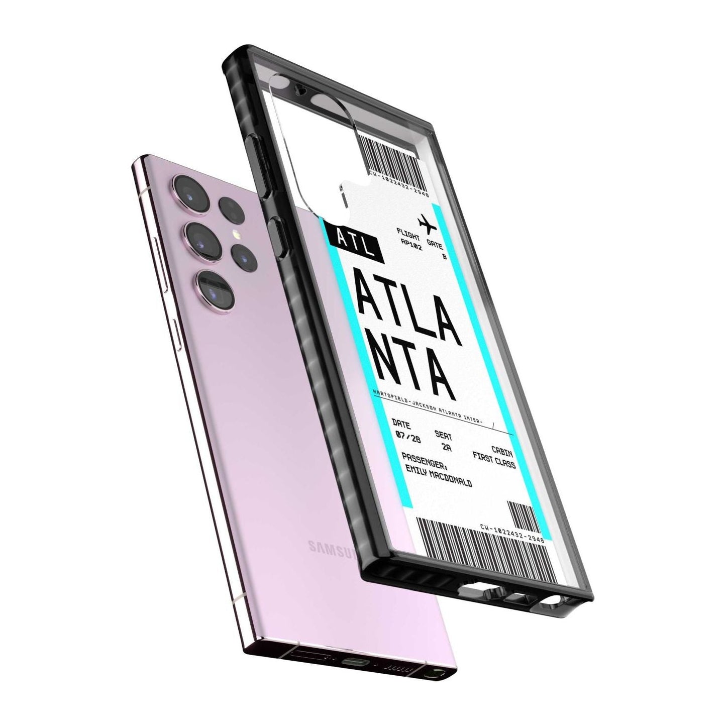 Personalisierte Atlanta-Bordkarte