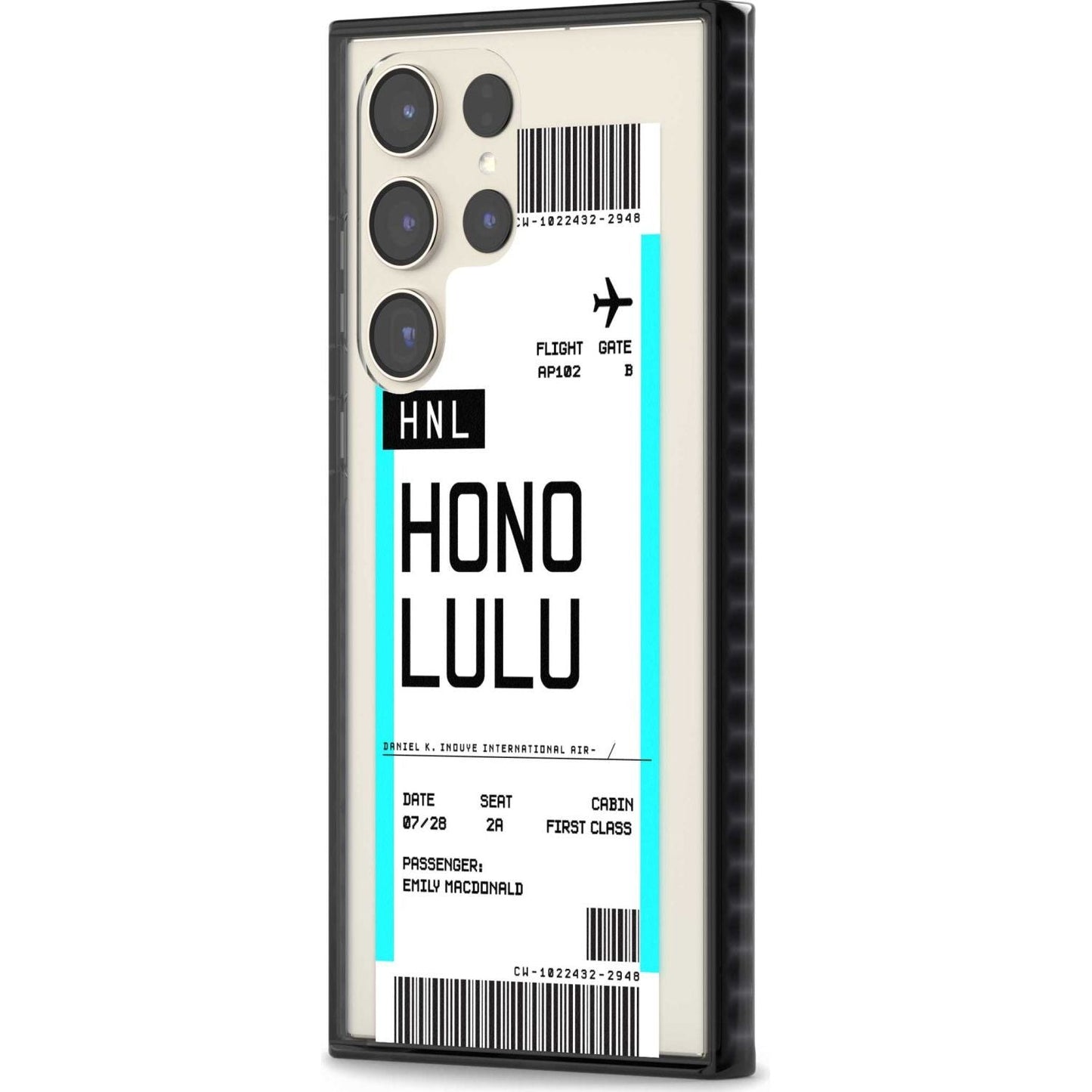 Personalised Honolulu Boarding Pass