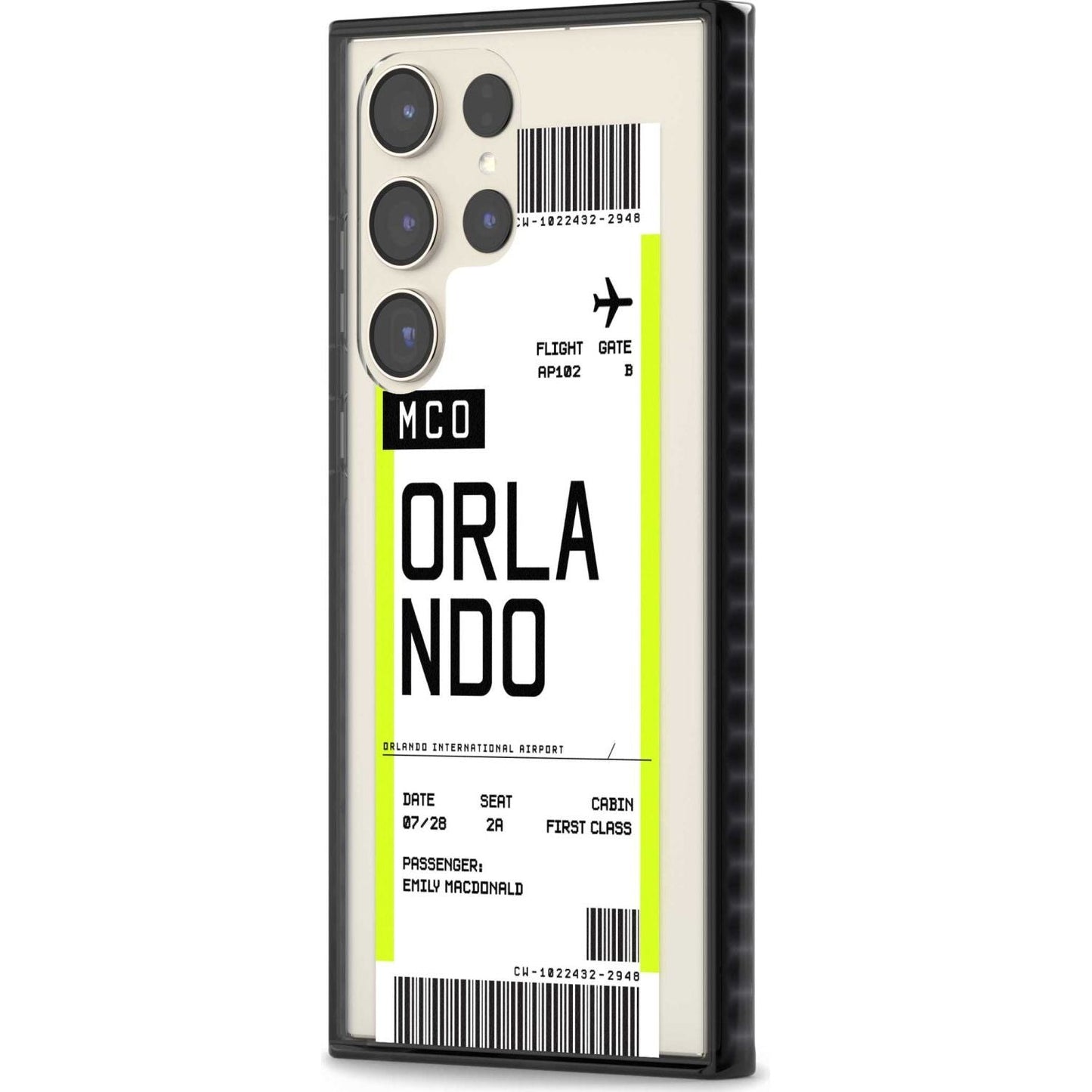 Personalised Orlando Boarding Pass