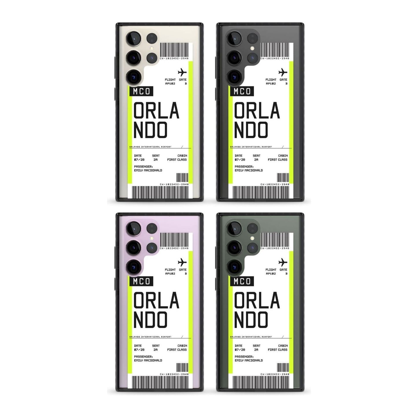 Personalised Orlando Boarding Pass