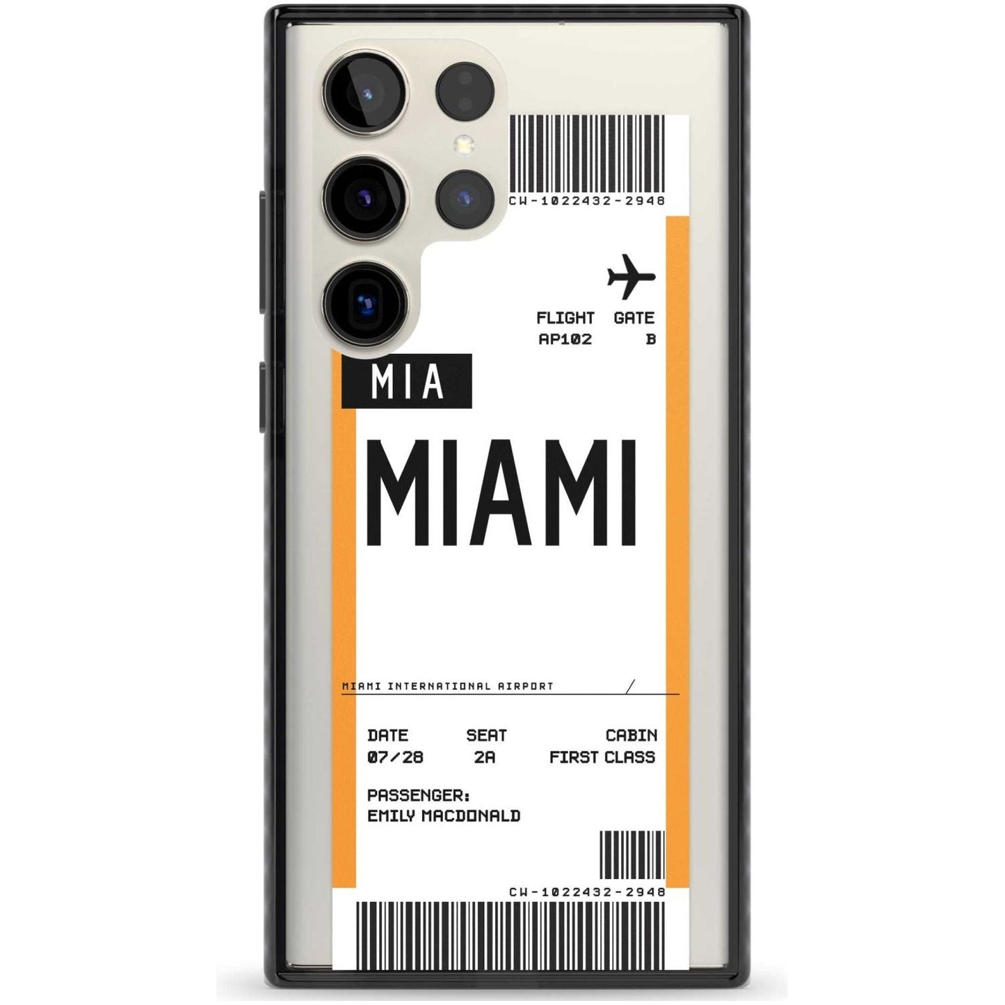 Personalised Miami Boarding Pass