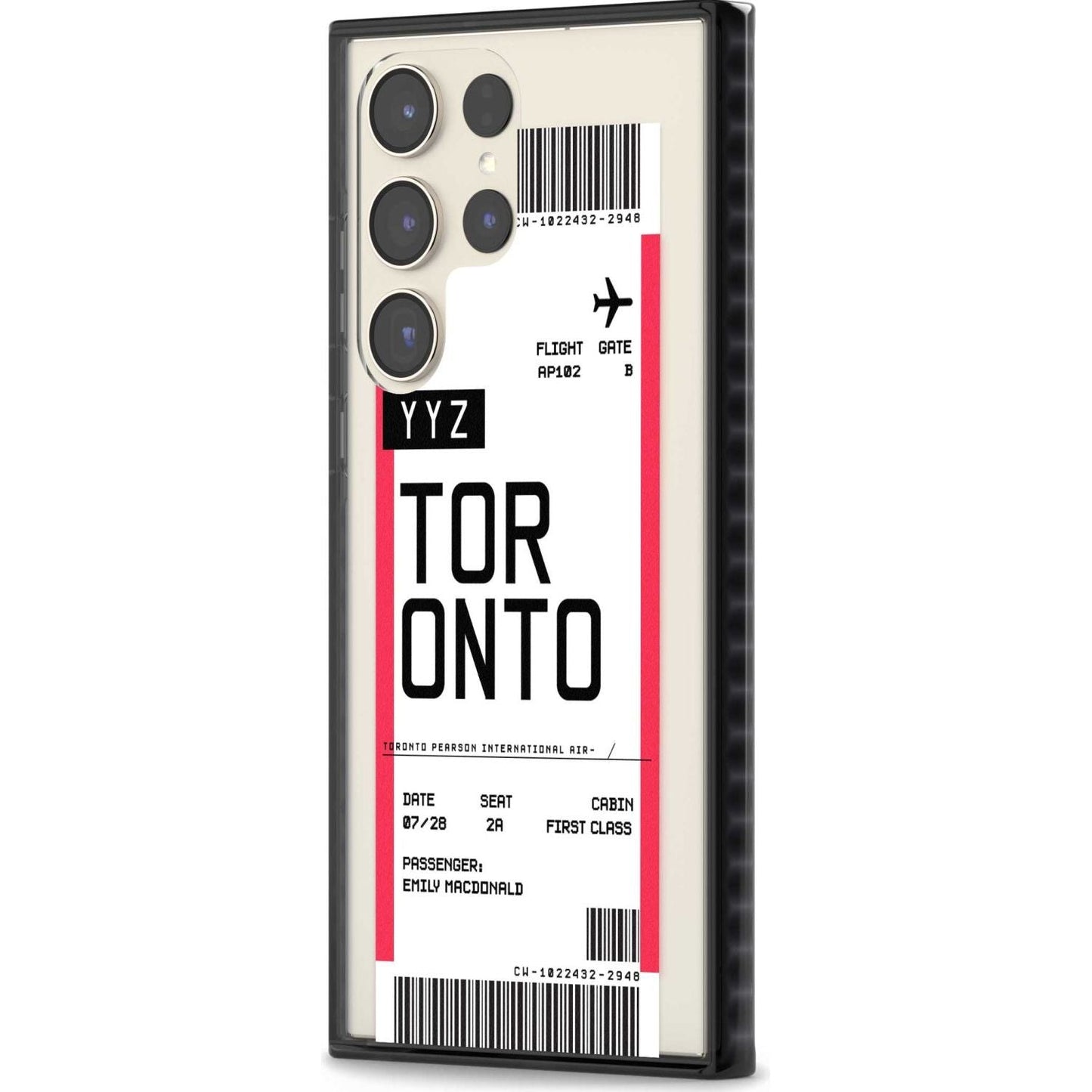 Personalised Toronto Boarding Pass