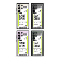 Personalisierte Bordkarte für Santorini